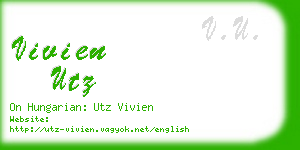 vivien utz business card